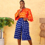 Coin Cullote Set (Adire Cotton) available for sale in Nigeria