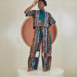 Adire Cotton Pant and Cropped Top