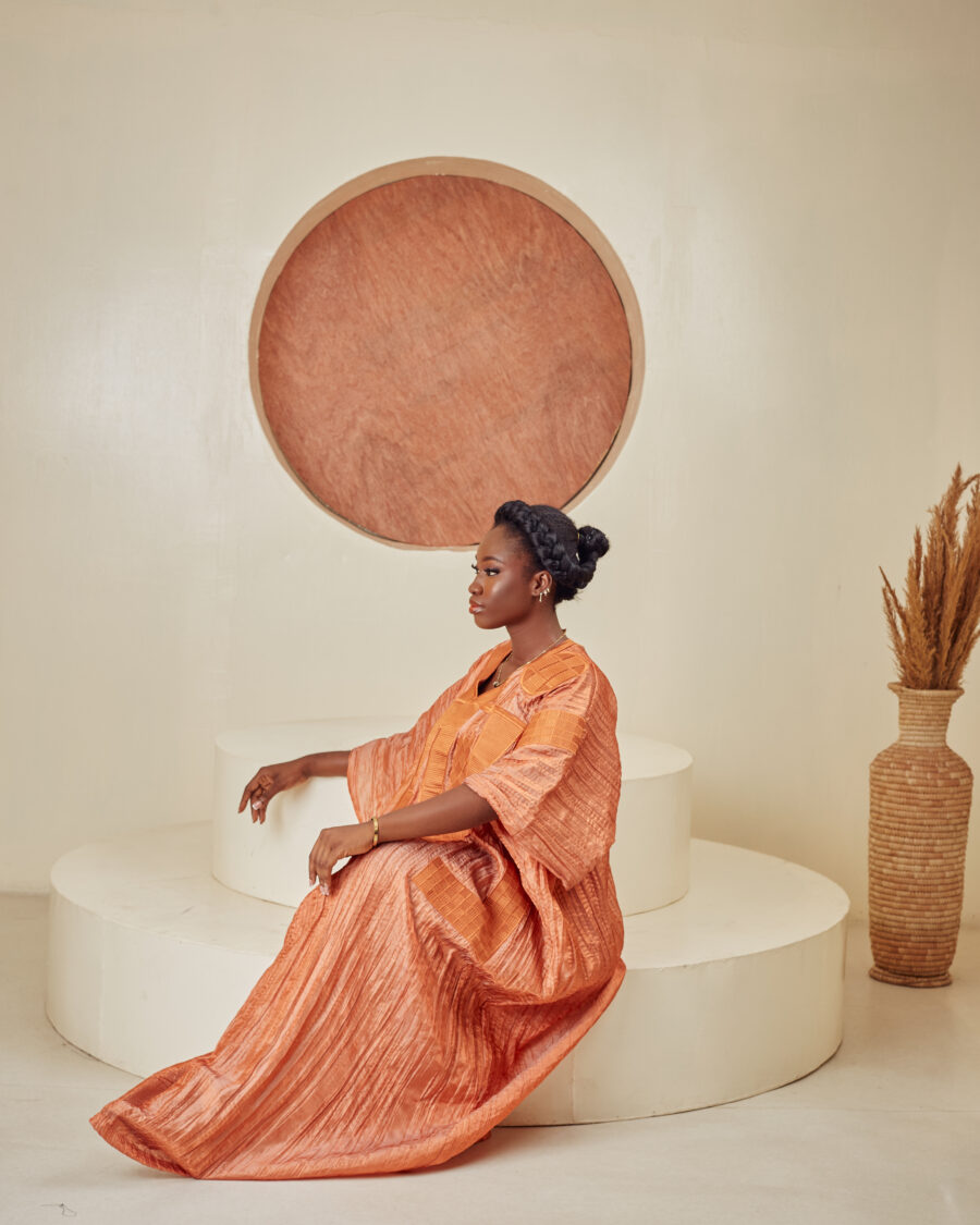 Oritshe Pleated Boubou available for sale in Nigeria