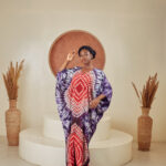 Buy Multicolored women chiffon boubou Available in Nigeria.