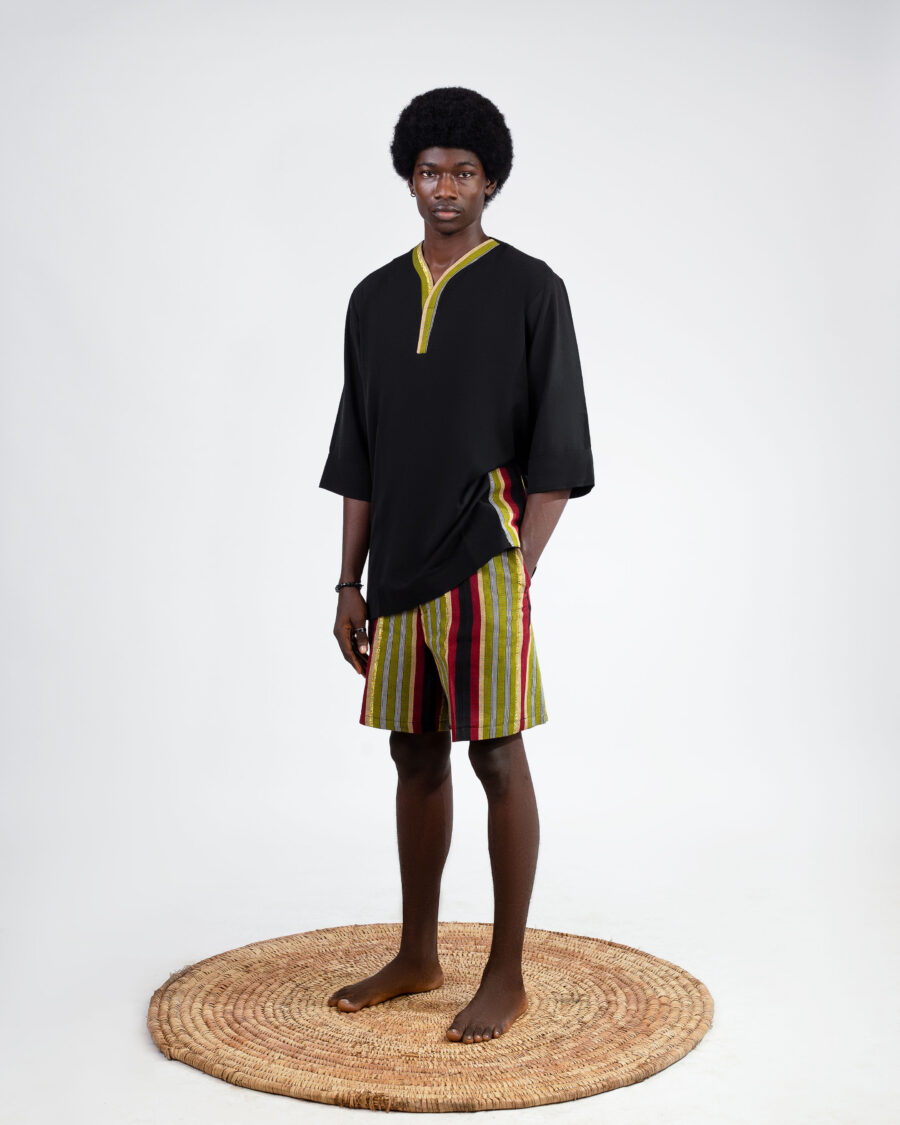 Danshiki and aso oke short set available for sale in Nigeria