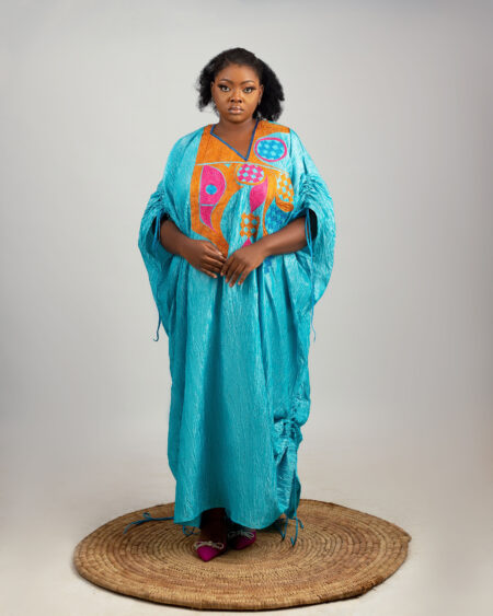 embroidered crinkled boubou(bubu) available for sale in Nigeria
