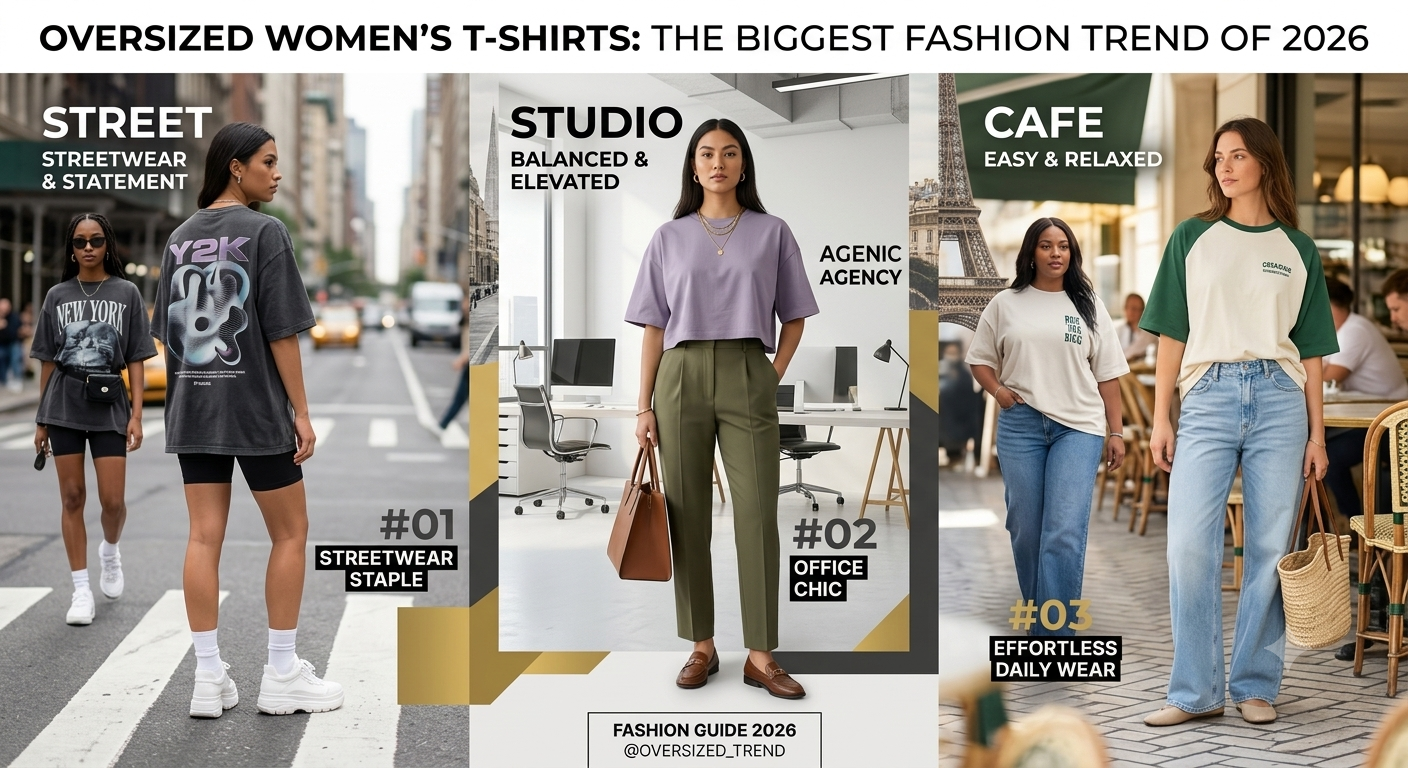 Oversized Women's T-Shirts: The Biggest Fashion Trend of 2026