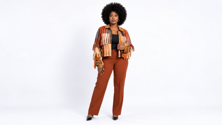 how to wear adire to work