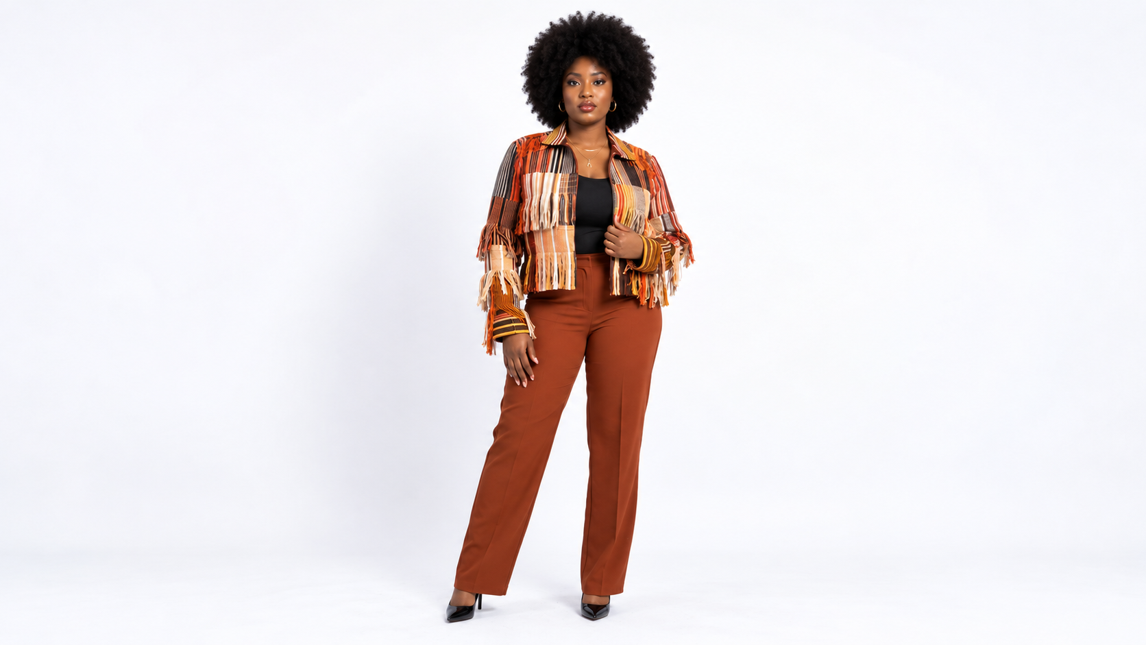 how to wear adire to work